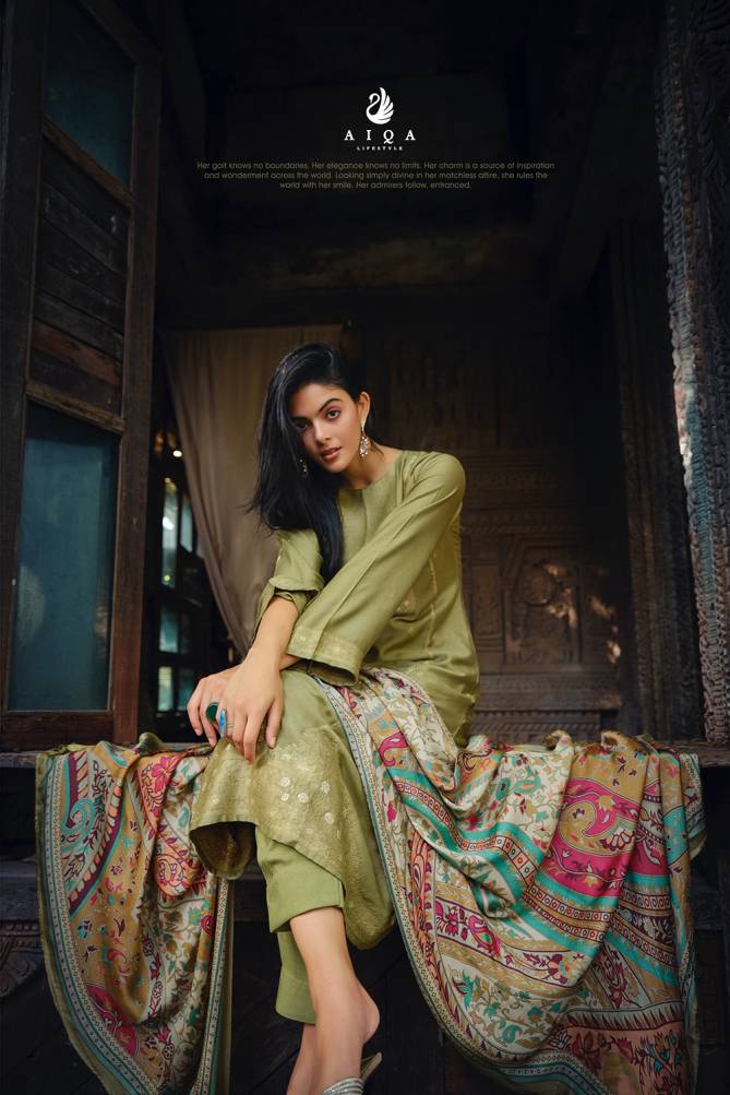 Kaifiyat By Aiqa Pashmina Printed Suits Catalog